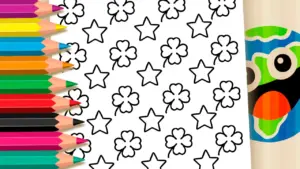 Color Your Luck: Mega Millions Lucky Ticket Coloring Game coloring page