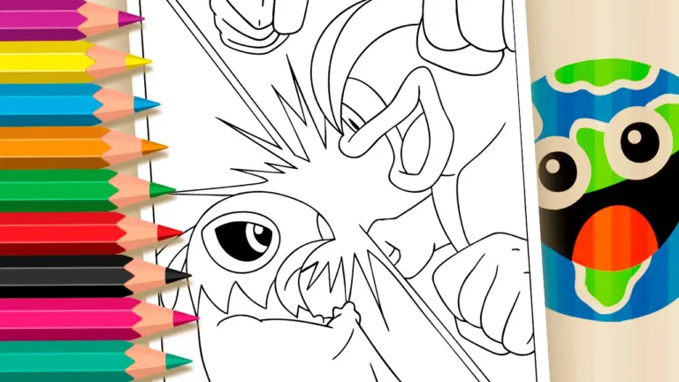 Mega Hawlucha Enters the Ring: Color a Pokémon Legends: Z-A Showdown! - Famous Characters Coloring Pages