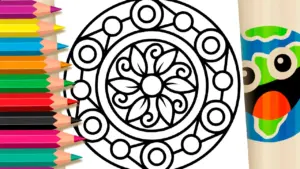 Coloring page Simple Mandala Coloring Page – Drawing to Download, Print, and Relax 🎨🧘