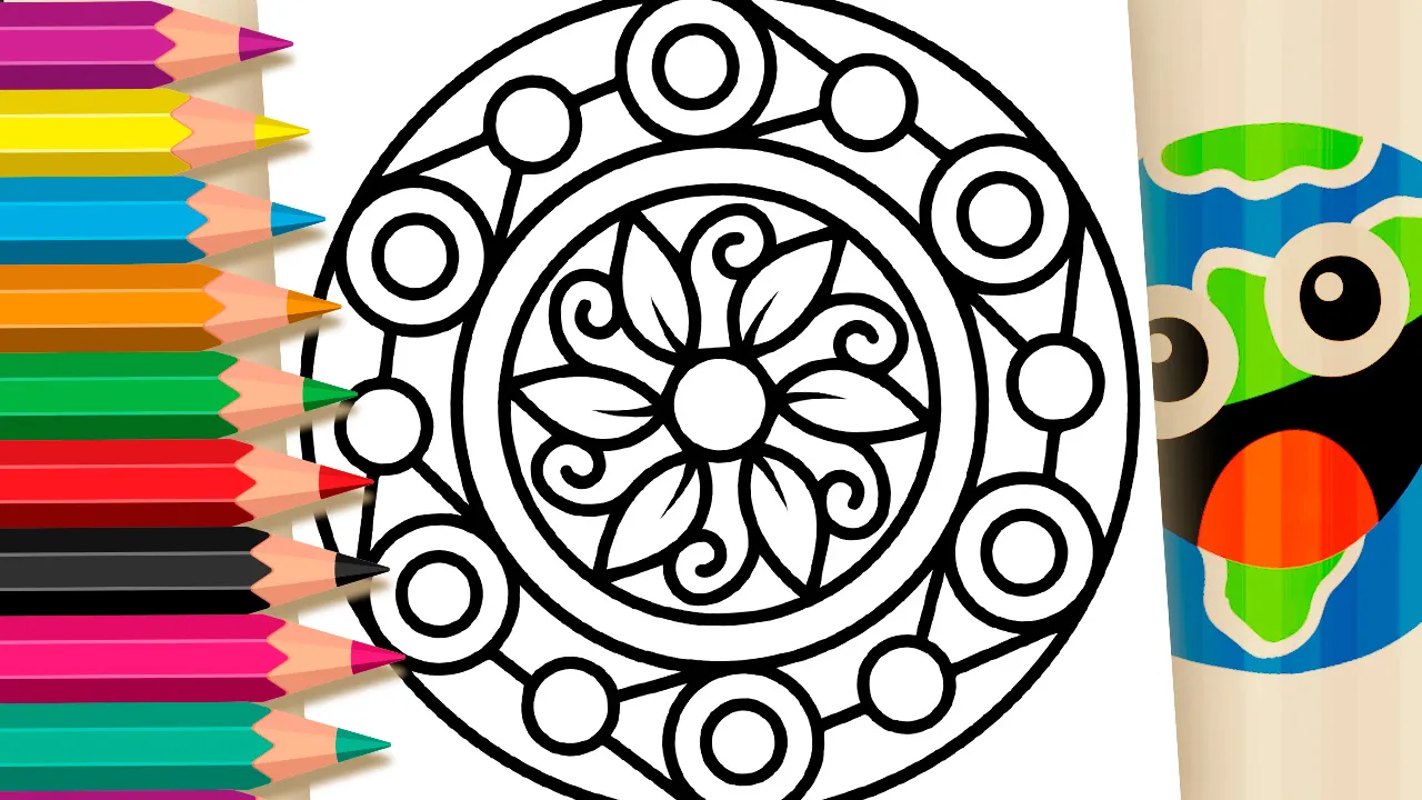 Simples mandala Coloring page