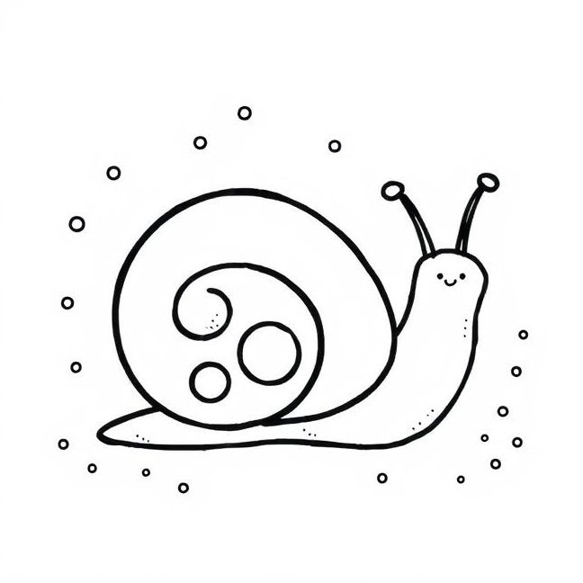 Magical Snail Coloring