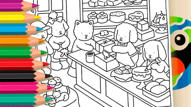 Bobbie Goods Bakery Coloring Page | Free Online & Printable - Cute & Kawaii Coloring Pages Online