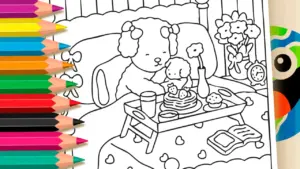 Coloring page Bobbie Goods Breakfast Coloring Page | Free Online & Printable