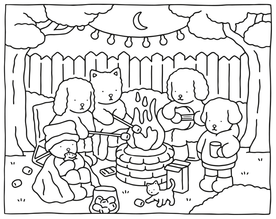 Bobbie Goods's Style Campfire  |   & Printable for Kids