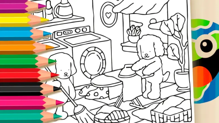 Bobbie Goods Dogs Coloring Page | Free Online & Printable - Cute & Kawaii Coloring Pages Online