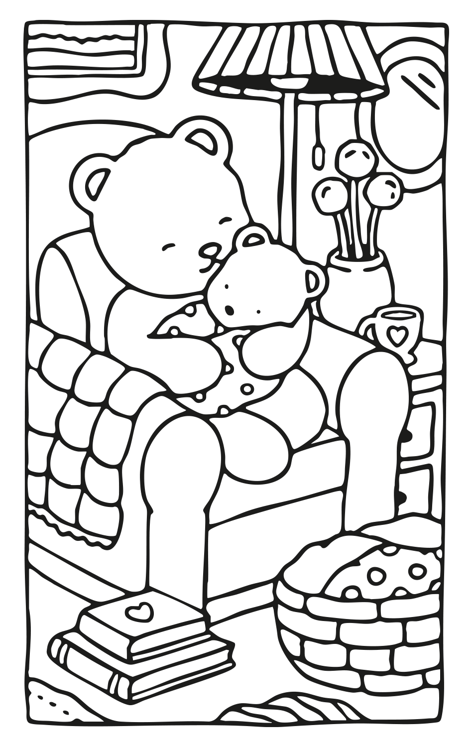 “Mommy, I Love You” by Bobbie Goods: A Heartwarming Coloring Page!