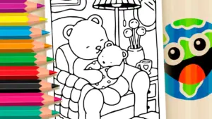 Coloring page "Mommy, I Love You" by Bobbie Goods: A Heartwarming Coloring Page!