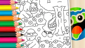 Coloring page Bobbie Goods and The Great Forest Egg Hunt Adventure
