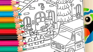 Coloring page Bobbie Goods Love Mail Coloring Page - Color Online or Print Free!