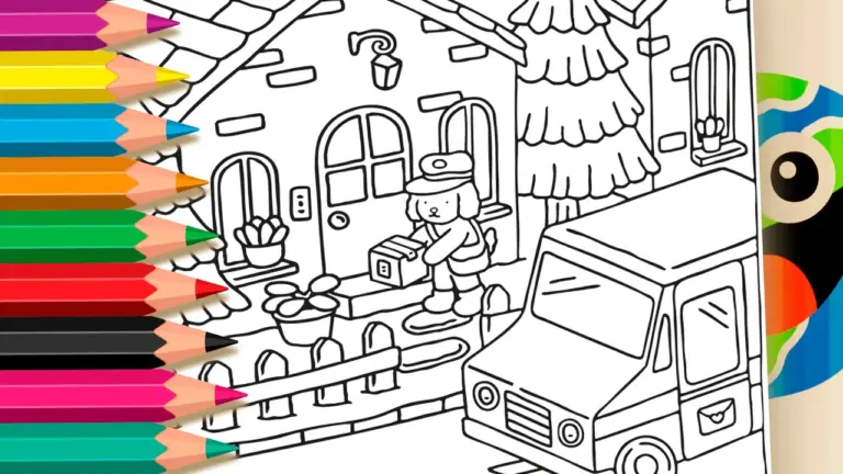 Bobbie Goods Love Mail Coloring Page – Color Online or Print Free! - Cute & Kawaii Coloring Pages Online