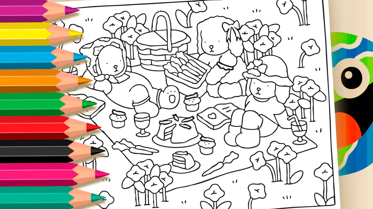 Bobbie Goods Picnic Coloring Page Online – Have Fun for Free!