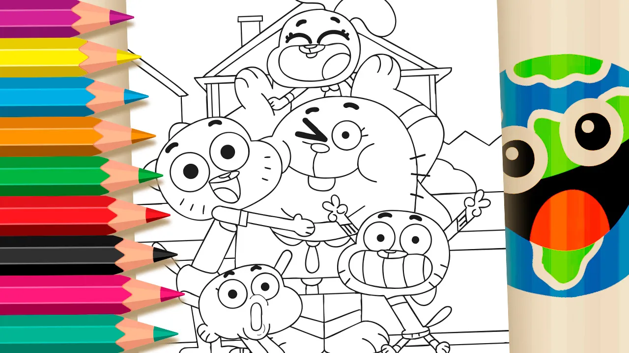 Color The Wonderfully Weird World of Gumball Online – Have Fun for Free!