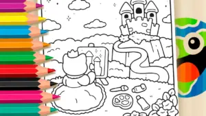 Coloring page Color Princess Kitty Online - Have Fun for Free!