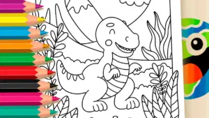Coloring page Tyrannosaurus Rex Dinosaur Coloring Online - Have Fun for Free!