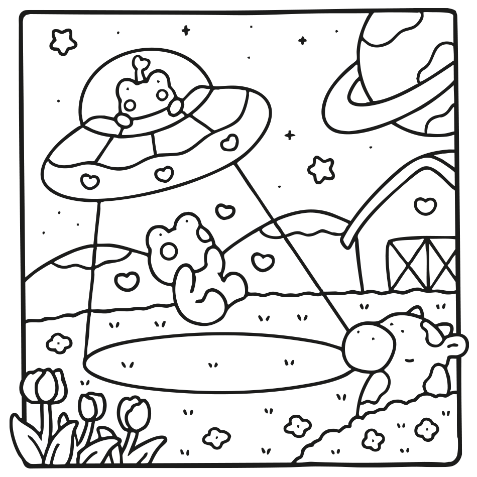 Color Alien Frog  - Have Fun for