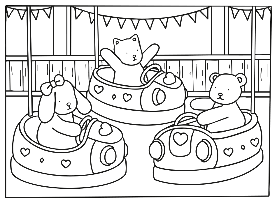 Color Bobbie Goods Bumper Cars  - Have Fun for