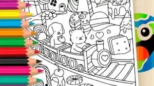 Coloring page Bobbie Goods Candy World Online Coloring Page