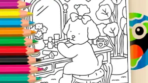 Coloring page Bobbie Goods Dog Vanity Online Coloring Page