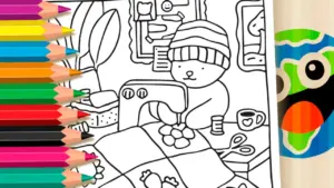 Coloring page Bobbie Goods Sewing Machine Coloring Page - Color Online or Print for Free!