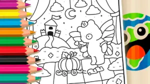 Coloring page Fairy Princess Bear Online Coloring Page | WorldColoring