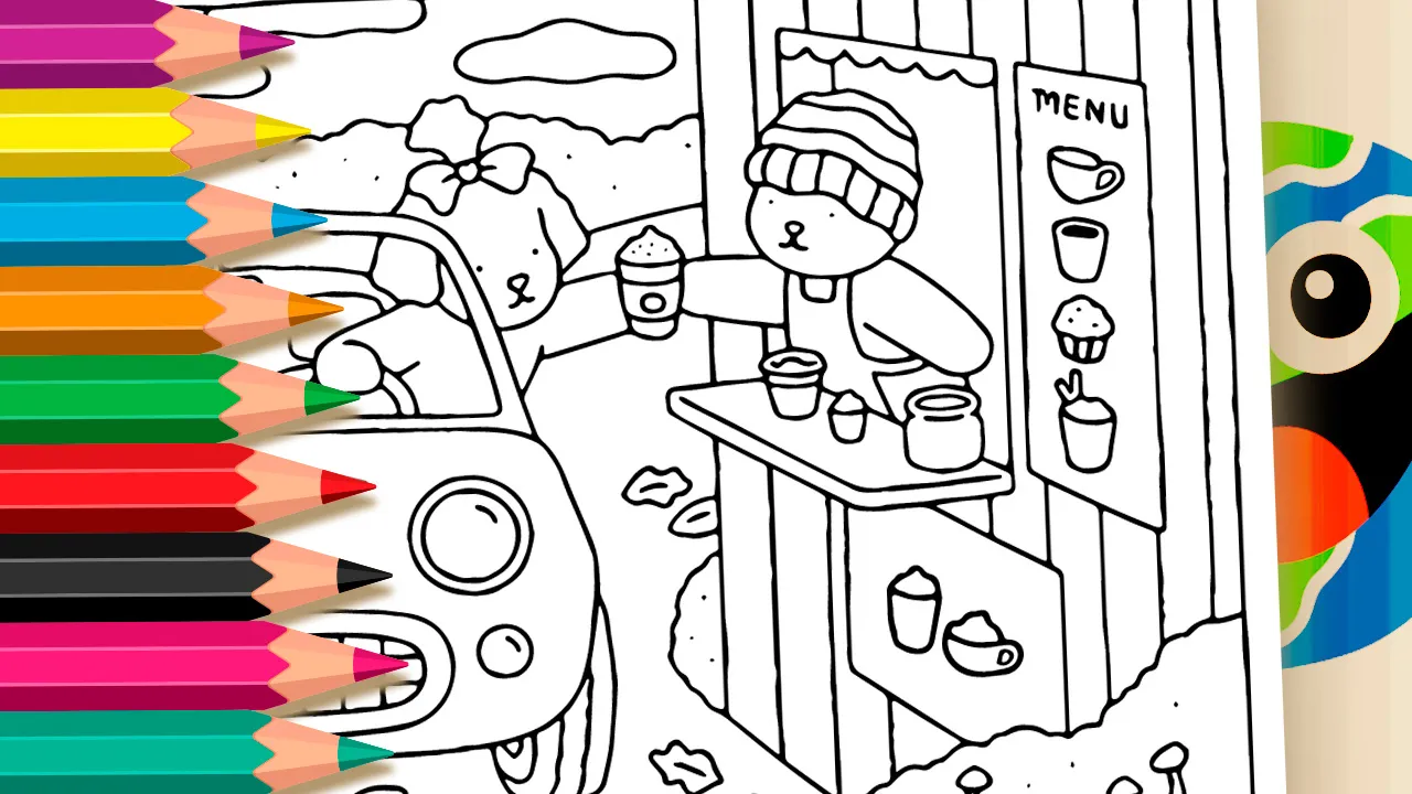 Bobbie Goods Cappuccino Coloring Page – Color Online or Print for Free!
