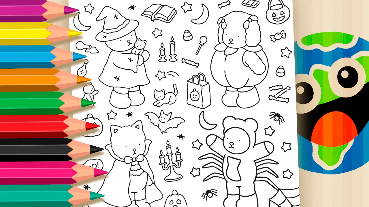 Bobbie Goods Halloween Costumes Coloring Page – Color Online or Print for Free!