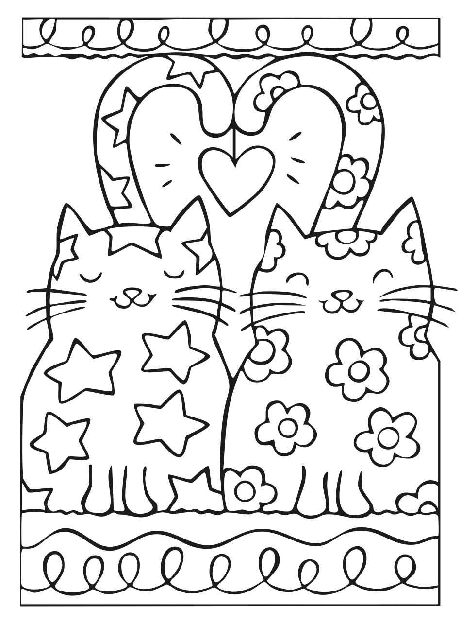 Cute Cats   | WorldColoring