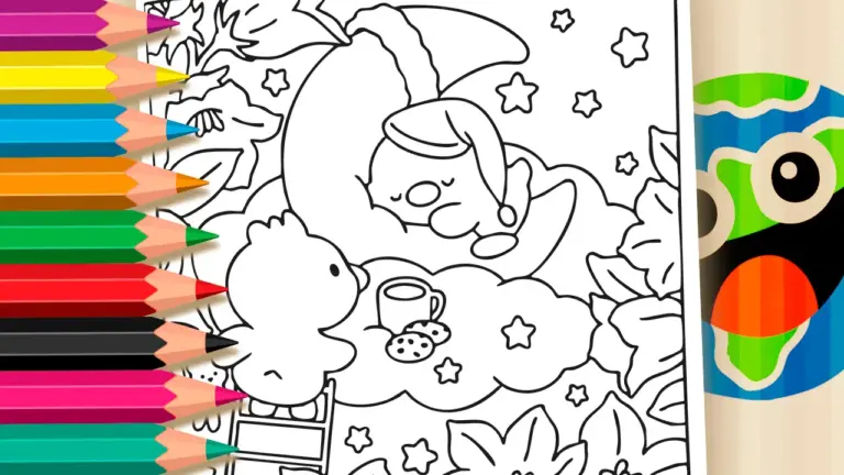 Color Ducks at Bedtime Online – Have Fun for Free! - Cute & Kawaii Coloring Pages Online