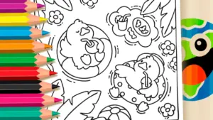 Coloring page Color Ducks in the Lake Online - Have Fun for Free!