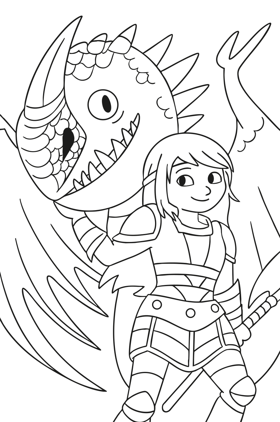 Color Astrid and Stormfly   | How to Train Your Dragon s