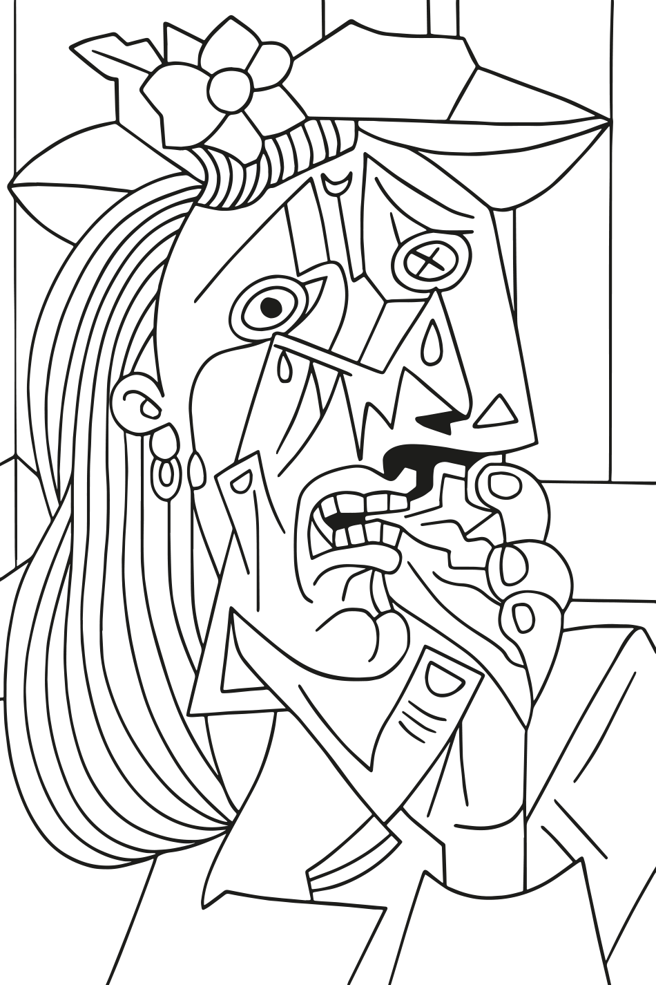 Color Picasso: The Weeping Woman  - Have Fun for