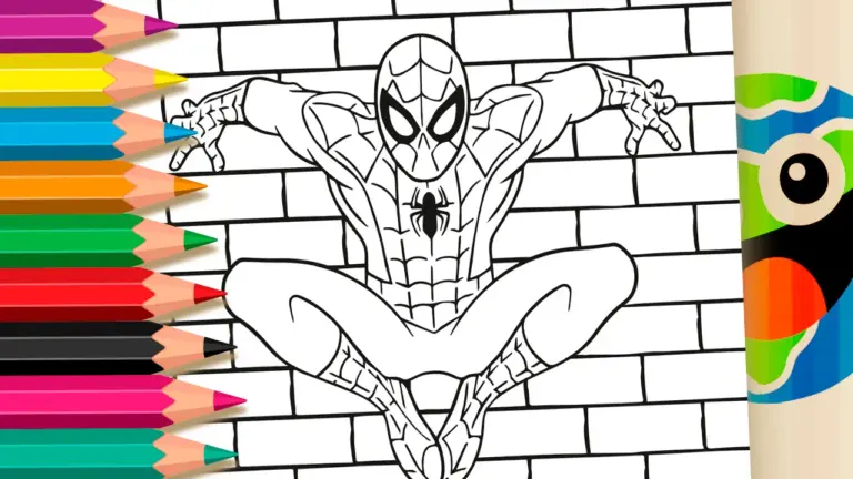 Spider-Man Coloring Page Online – Have Fun for Free! - Famous Characters Coloring Pages
