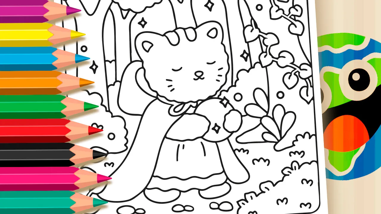 Wizard Cat Online Coloring Page | WorldColoring