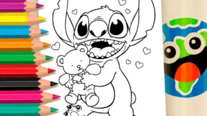 Coloring page Stitch loves Bobbie Goods Coloring Page - Color Online or Print for Free!