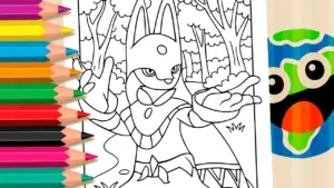Coloring page Palworld Anubis Coloring Page - Color Online or Print for Free!
