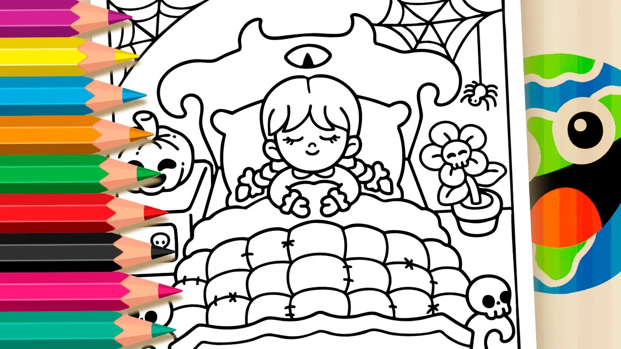 Cute Wednesday Coloring Page – Color Online or Print Free!