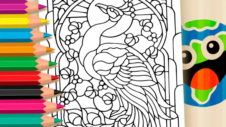 Peacock Mandala Coloring Page – Free Printable PDF or Paint Online! - Relaxing and Adult Coloring Pages: Mindfulness & Mandalas