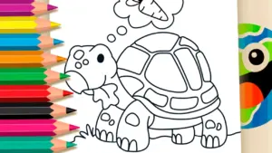 Coloring page Turtle Coloring Page - Print Free PDF or Color Online!