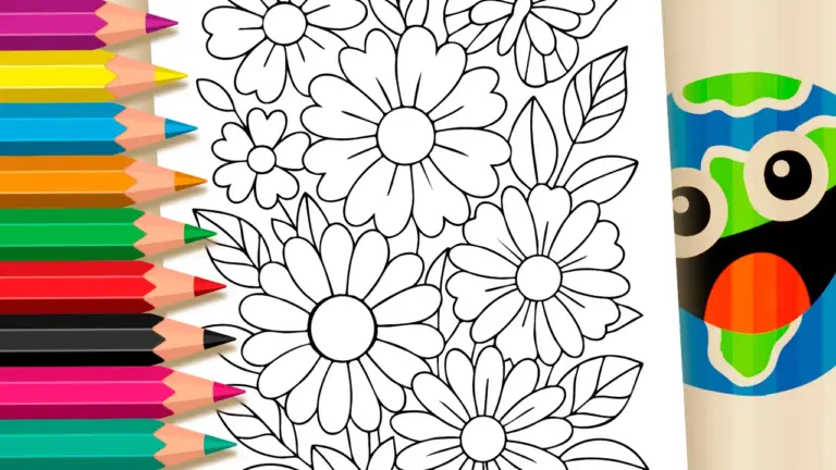 Beautiful Flower Coloring Pages: Paint Online or Print in High Quality - Nature & Landscape Coloring Pages