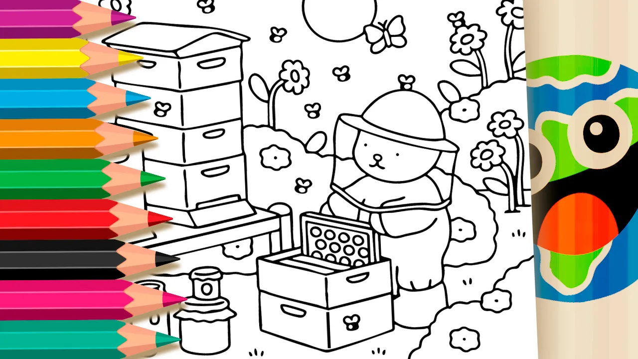 Bobbie Goods Beekeeper Coloring Page: Fun Online or High-Quality Print