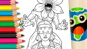 Coloring page Demogorgon Coloring Pages: Magical Colors to Paint Online