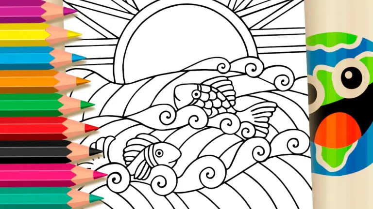 Ocean Fish Coloring Pages: Fun Underwater Adventure - Nature & Landscape Coloring Pages