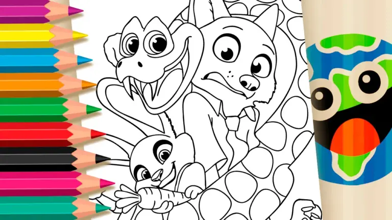 Zootopia Adventure Coloring Pages - Famous Characters Coloring Pages