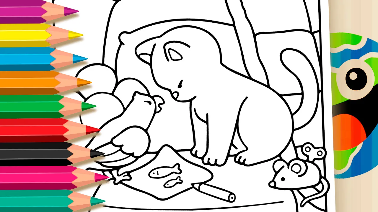 Cute Fight Theme Coloring Page: Color Online or Print Free PDF