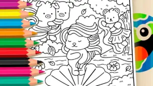 Coloring page Cute Venus Coloring Page: Color Online or Print Free PDF