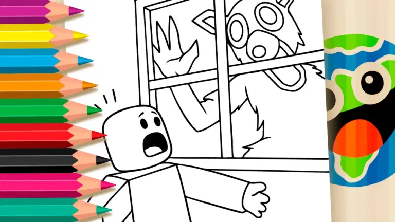 Online Coloring Fun: Deer from 99 Nights in the Forest (Roblox) - Nature & Landscape Coloring Pages