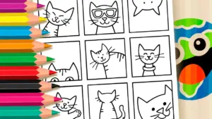 Coloring page Funny Kittens Coloring Pages: Paint Cats Online or Print
