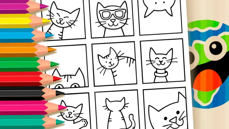 Funny Kittens Coloring Pages: Paint Cats Online or Print - Cute & Kawaii Coloring Pages Online