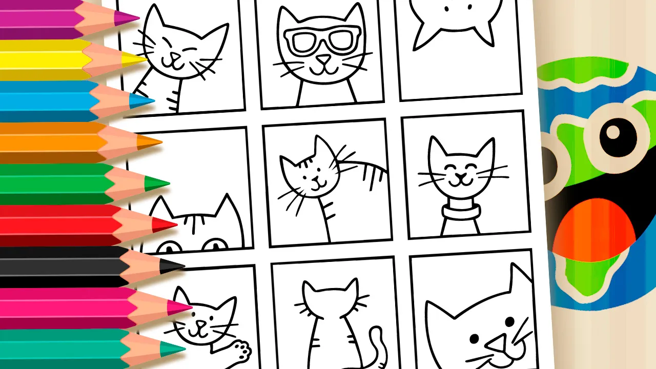Funny Kittens Coloring Pages: Paint Cats Online or Print