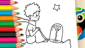 Coloring page The Little Prince Coloring Page: Paint Online or Print Free PDF